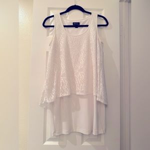 White layered dress